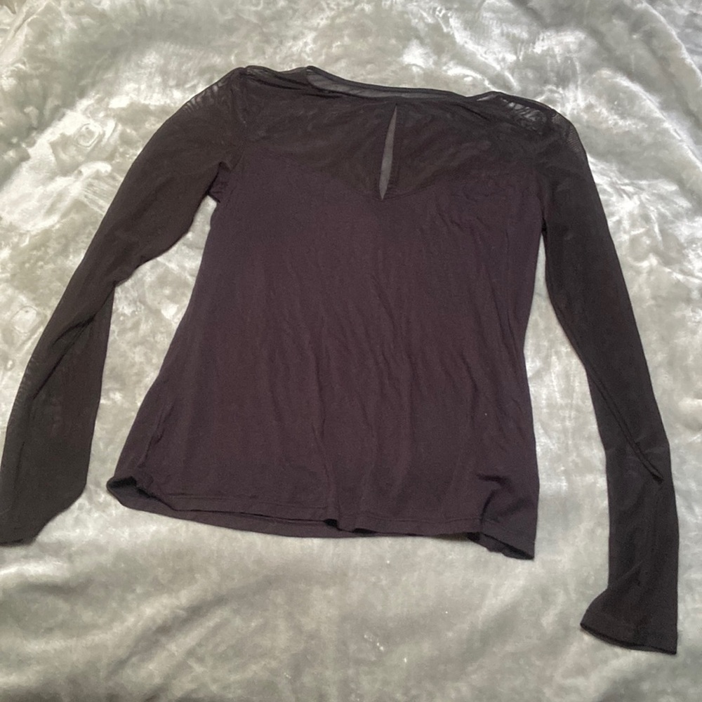 H&M Black Mesh Long Sleeve